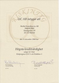 UC certifikat